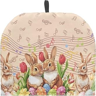 Rabbit Kettle Cover for Easter Teapot Insulation Cover Soft Teapot Cover Small Teapot Dust Protector Keep Warm Kettle Kitchen Dust Cover