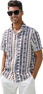 Leriya FashionShirt for Men || Rayon Abstract Printed Men's Shirt