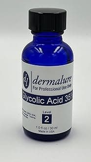 Glycolic Acid Peel 35% - Face Exfoliant, Evens Skin Tone, Minimizes Wrinkles & Hyper-Pigmentation, 1oz (30ml), pH 1.3