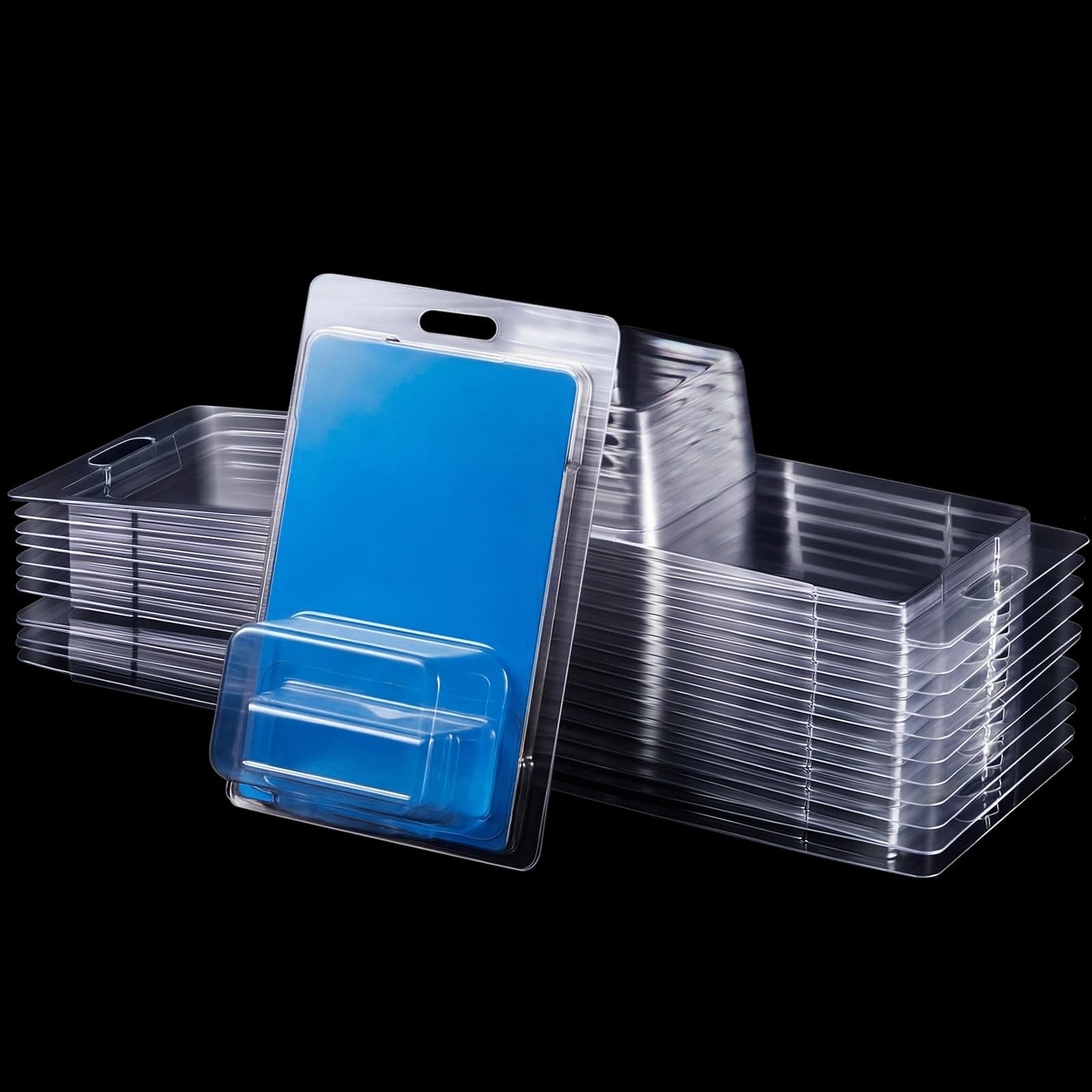 12 Pcs Protector Packs Compatible with Hot Wheels Model Car Clamshell Cases Plastic Display Protective Case Clear Die Cast Car Blister Pack Covers Storage(7.5 x 5 x 2 Inch,Stylish Style)