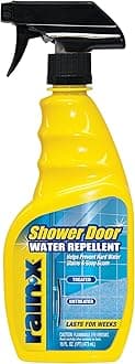Rain-X 630023 Glass Shower Cleaner Water Repellent - Bathroom cleaner and window cleaner, bathroom cleaning supplies - Protects Glass Shower And Doors From Soap Residue And Hard Water, 16 Fl. Oz.
