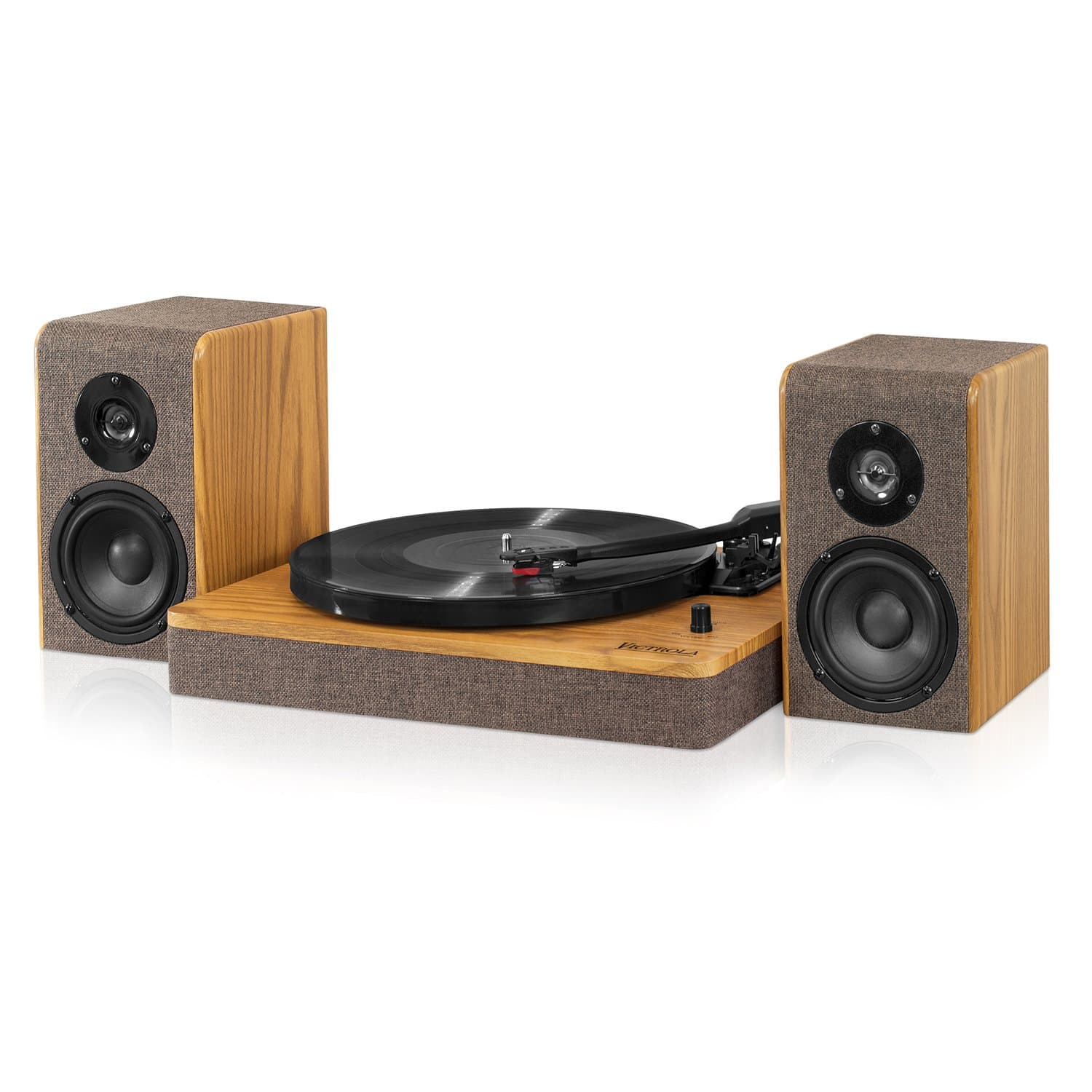 Innovative Technology Turntable Oak and Burlap (VM-130-OAK)