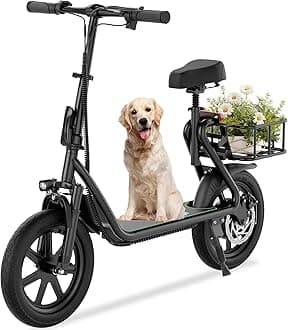 Electric Scooter for Adults- 8.5"/10''/14'' Tires, Up to 19/22MPH by 350W/500W Motor, Max 12/21/23/27/62Miles Long-Range Foldable Commuting Adults Scooter with Double Braking System and App