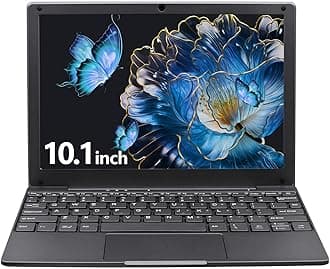 Small Mini Laptop, 10.1 inch (0.79 kg), Ultra Thin and Lightweight Windows 11 Notebook Laptops, Celeron N4020, 8GB DDR4,TF Card,Type-C,Perfect for Kids and Adults Computer(Gray, 128G)
