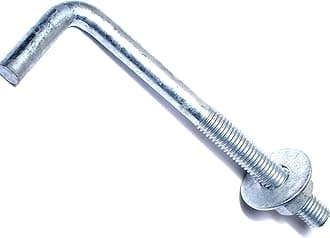 Hard to Find Fastener Hot Dip Galvanized Anchor Bolts, Sturdy Steel Anchors for Concrete, Cement, Asphalt in Construction, 5/8-11 x 8, Pack of 10
