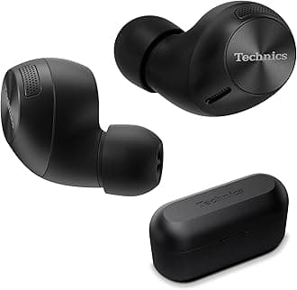 Technics HiFi True Wireless Multipoint Bluetooth Earbuds II, Active Noise Cancelling, 3 Device MultiPoint Connectivity, Impressive Call Quality, LDAC Compatible, EAH-AZ40M2-K (Black)