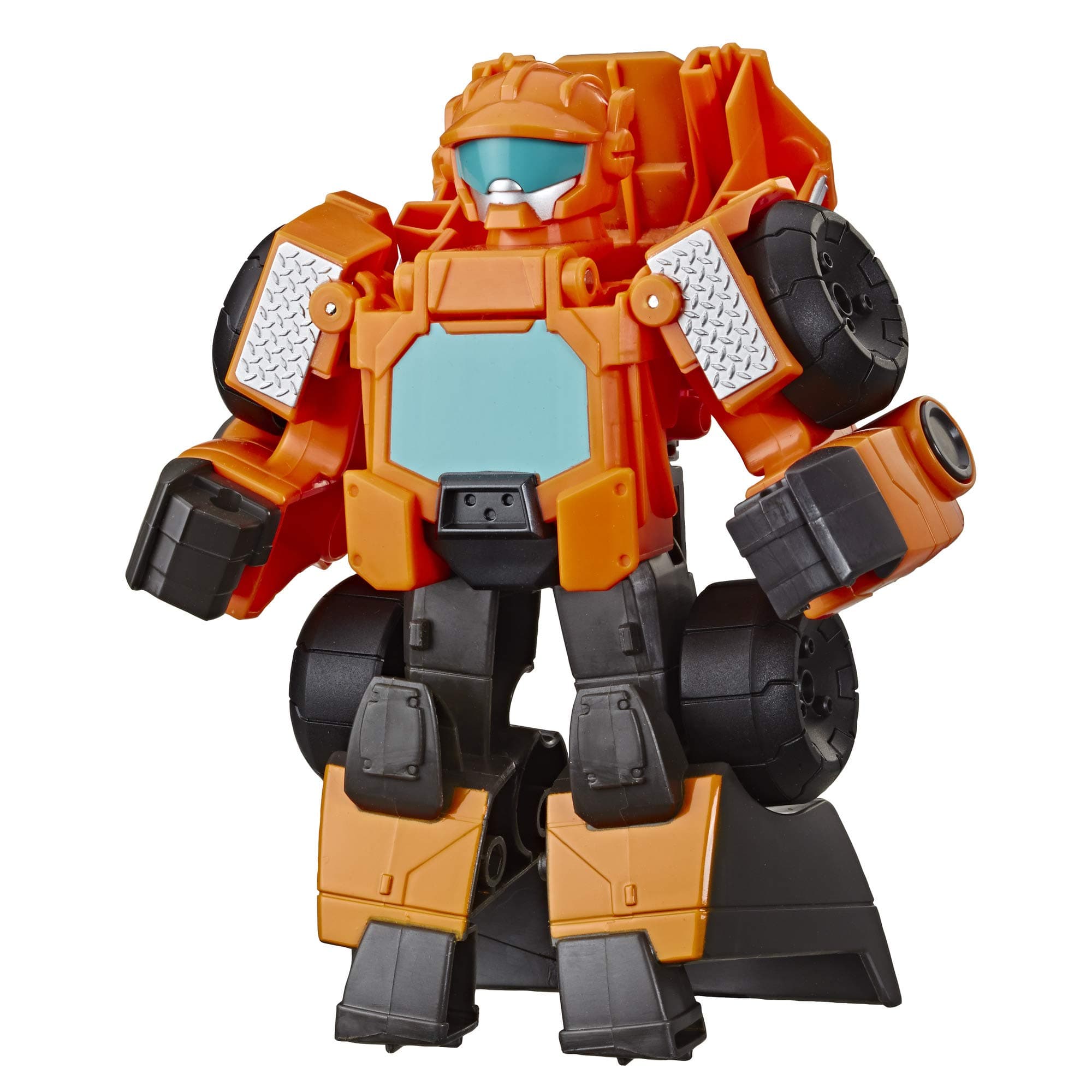 Transformers Playskool Heroes Rescue Bots Wedge The Construction-Bot Converting Toy Robot, 6-inch Collectible Action Figure, Toys for Kids Ages 3 and Up