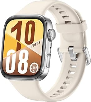 WATCH FIT 4 Smart Watch, Ultra Slim, iOS & Android, up to 10 Days Battery Life, Bluetooth Call, GPS Running Smartwatch, Aluminum Case, AMOLED Display, Fitness Tracker, +12 Month Extra Warranty