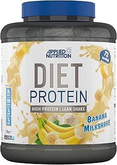 Applied Nutrition Diet Whey - High Protein Powder Supplement, Low Carb & Sugar, for Weight Management with CLA, L Carnitine, Green Tea (1.8kg - 72 Servings) (Banana Milkshake)