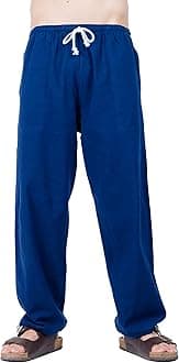 CandyHuskyMen's Cotton Joggers - Comfortable Baggy Sweat Pants, Casual Elastic Waist Lounge Pajama Yoga Pants
