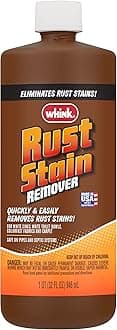 Whink Rust Stain Remover | Heavy-Duty Iron Stain Remover for White Toilets & Sinks, Colorfast Fabric & Carpets | 32 oz