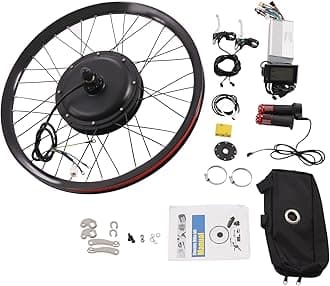 72V 2000W Rear Wheel Electric Bike Conversion Kit 29" Electric Bicycle Motor Kit with LCD Display/Controller/9-speed Flywheel, E-Bike Rear Wheel Cycling Hub Motor Conversion Kit for 29-inch Bikes