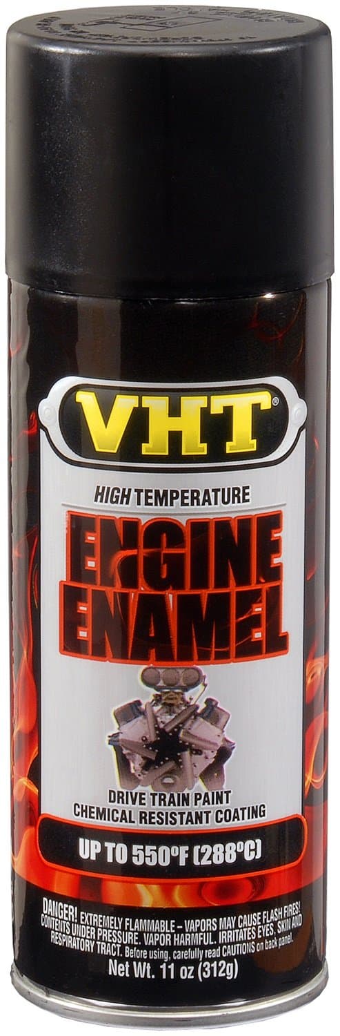 SP130 Engine Enamel Flat Black Can - 11 oz.