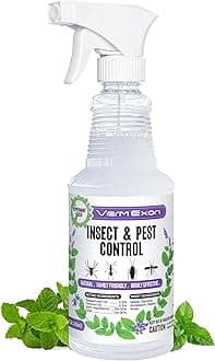 VermExon Peppermint Oil Insect & Pest Control Spray – 16oz Natural Plant-Based Bug Killer for Spiders, Ants, Flies, and Other Insects, Safe for Home & Kitchen Use