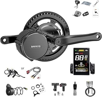 BAFANG750W Mid Drive Kit,Mid Drive Ebike Conversion Kit Brushless Upgraded Motor with LCD Digital Display Chainring for Commuter Bike,Recumbent Trike,Mountain Bike,Cargo Bike