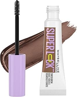 Super Lock Brow Glue Eyebrow Gel, Lightweight and Waterproof Tinted Brow Gel For Up To 24HR Hold, Medium Brown, 1 Count
