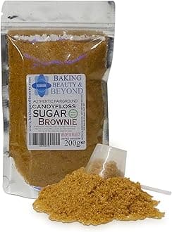 Baking Beauty and Beyond Premium Candy Floss Sugar 200g - Brownie Flavour