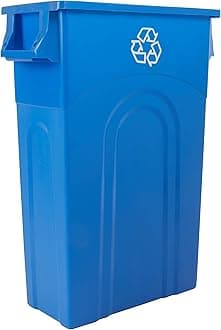 United Solutions TI0033 Highboy Recycling Container, 23 Gallon, 1-Pack, Blue