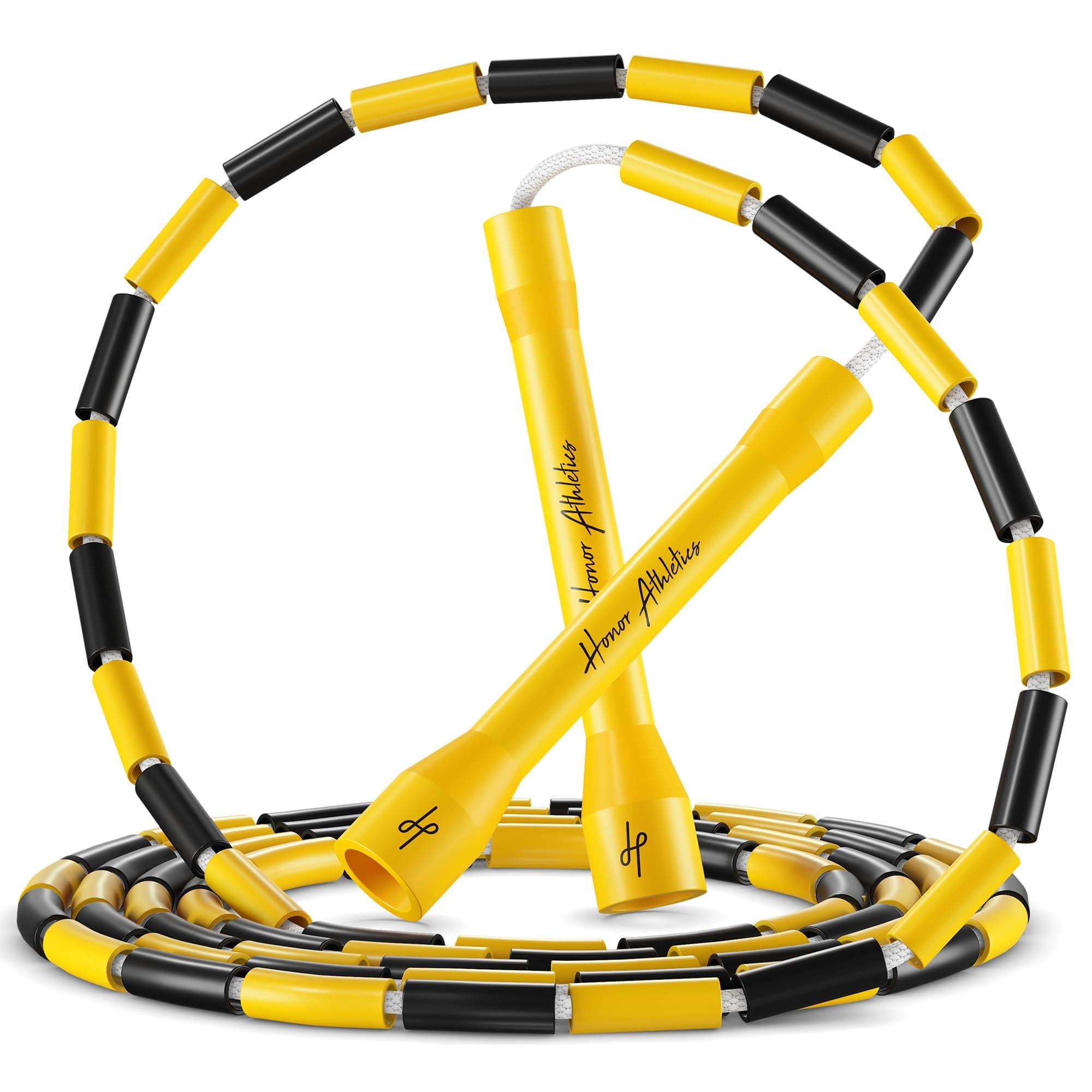 Honor Athletics 2.0 Beaded Jump Rope - Adjustable with Unbreakable Handles