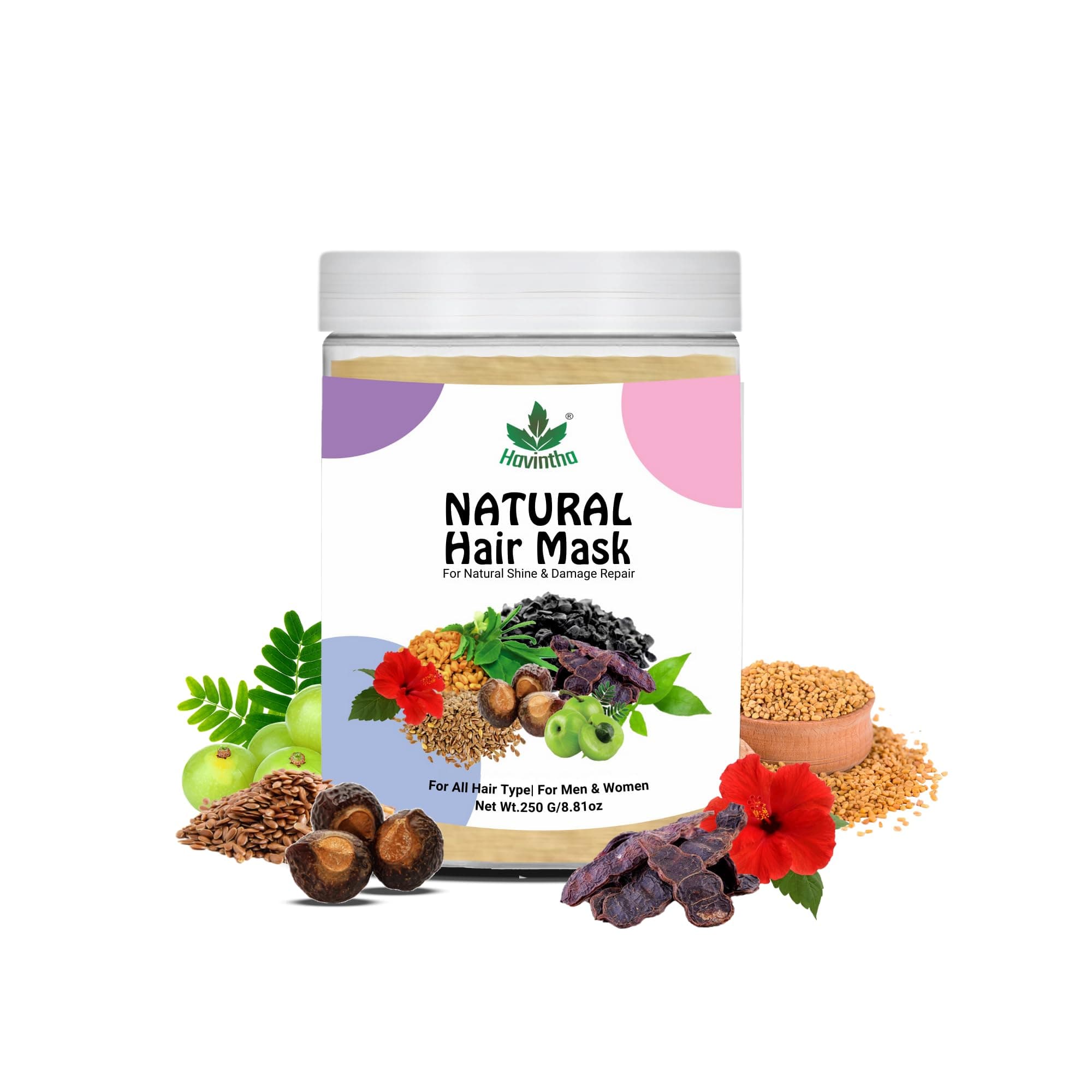 Havintha Hair Mask For Hair Fall Growth Split Ends Luster Shining Nourishment...