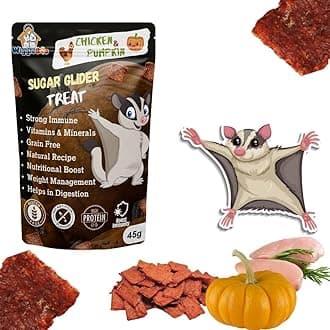 Chicken & Pumpkin Sugar Glider Treat | Protein Rich | Natural Detoxifier | Crunchy Food Snack | 45g