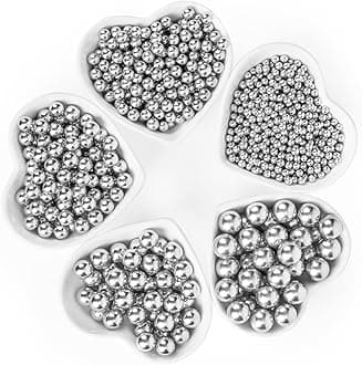 Silver Pearl Sprinkles,Edible Pearl Sugar Sprinkle for Cake Decorating,130g/4.58oz Mix Size,Festival Baking Edible Cake Decorations,Cupcake Toppers,Cookie Decorating Donuts Ice Cream Toppings,Wedding Birthday Party Valentine's Day Easter Supplies