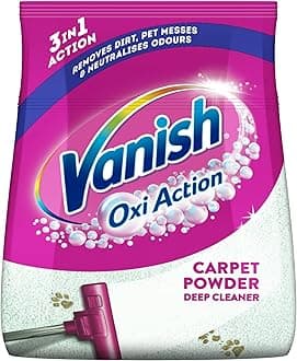 Oxi Action Carpet Powder, Spring Flowers, 650g, Eliminates Dirt, Pet Messes and Odours, Removes 3X More Dirt vs Vacuuming alone for a Deep Clean