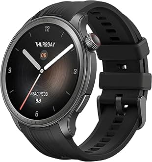 Amazfit Balance Smart Watch 46mm with Fitness Tracker, Body Composition & Health Analysis, Sleep Recovery, GPS, Amazon Alexa Built-In, Bluetooth Calling, Fitness Watch for Android iPhone, Black