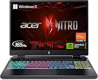 Acer Nitro 16 Gaming Laptop | AMD Ryzen 9 7940HS Octa-Core Processor | NVIDIA GeForce RTX 4070 Laptop GPU | WQXGA 165Hz 165Hz IPS Display | 16GB DDR5 | 1TB Gen 4 SSD