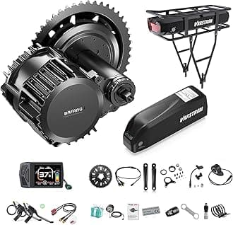 Mid Drive Kit 1000W BBS-HD Electric Bike Conversion Kit 48V 52V Ebike Conversion Kit for 68-73/100/120MM Mountain Bike Road Bike with Battery and Display(Optional)