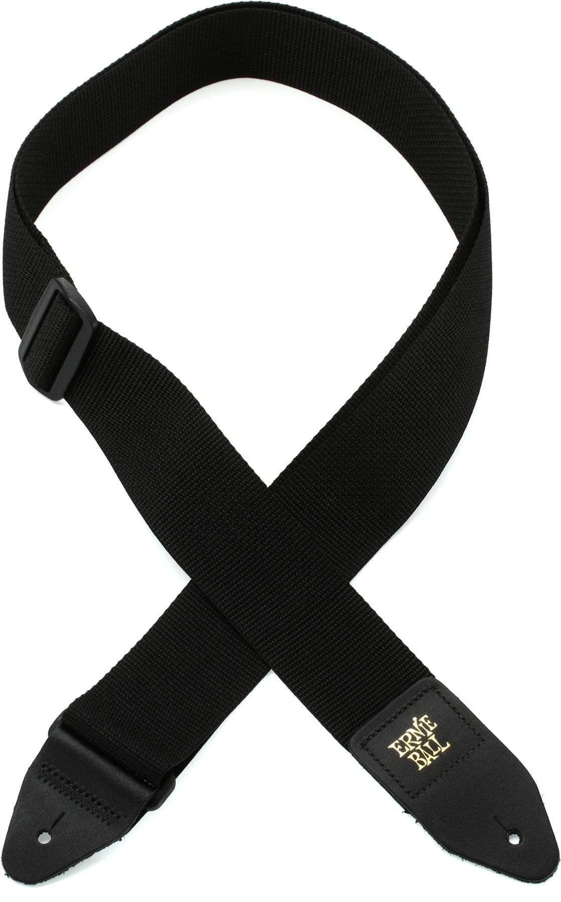Black Polypro Guitar Strap