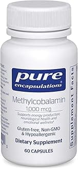 Pure Encapsulations Methylcobalamin 1,000 mcg - Vitamin B12 Supplement to Support Memory & Nerve Health - Premium Vitamin B12 Capsules - 60 Capsules