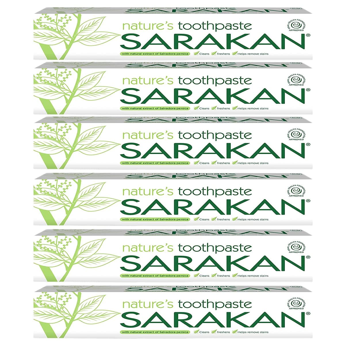 Sarakan Toothpaste 6 Pack by Sarakan