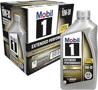 1 Extended Performance Full Synthetic Motor Oil 10W-30, 1 Quart (6-pack)