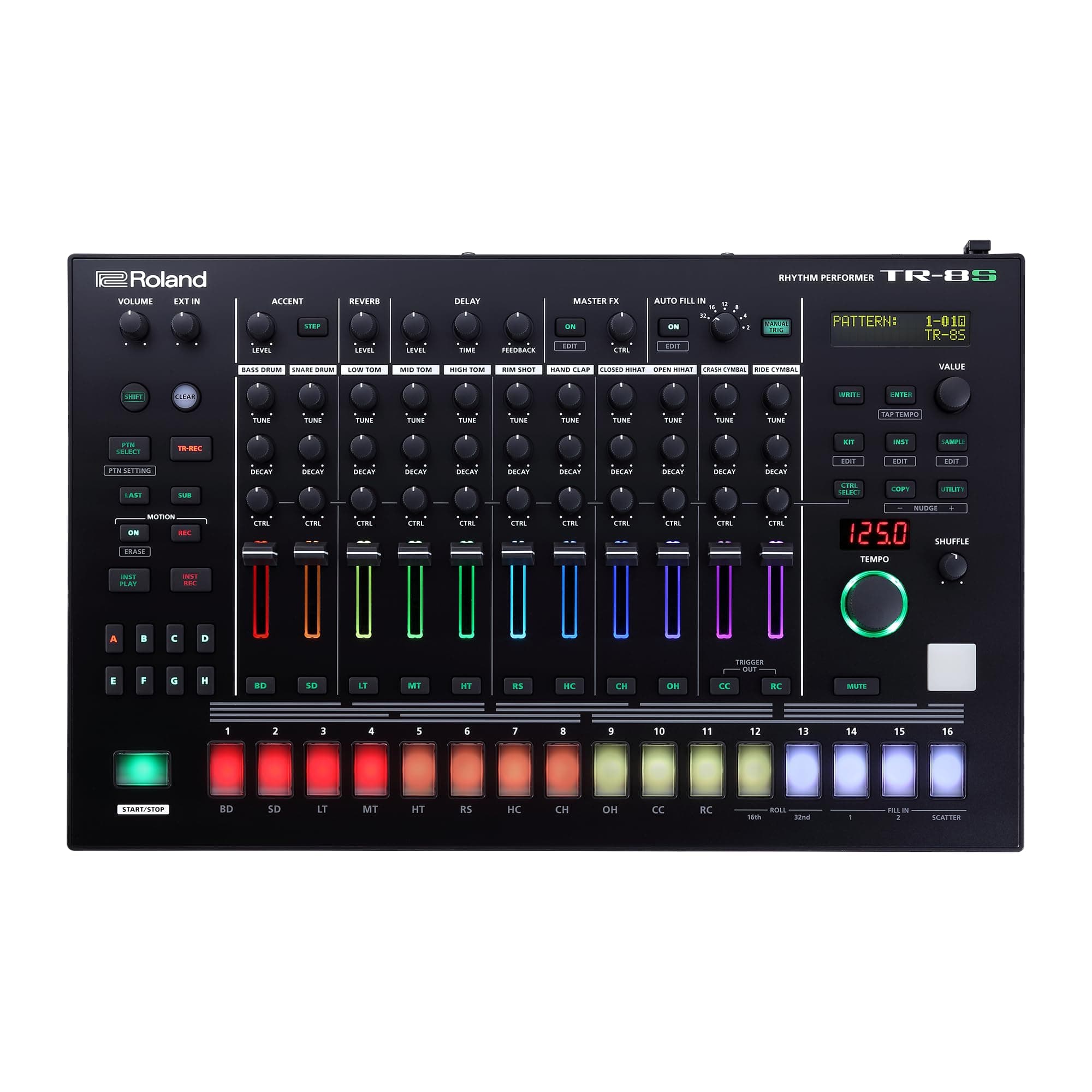 Roland TR-8S Rhythm Performer | Advanced Drum Machine with Classic TR Drum Sounds Including the TR-808, TR-909, TR-707, TR-727, TR-606 & CR-78 | ACB Technology | 128 Kits | Customizable Effects
