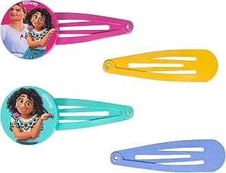 Luv Her Encanto Girls 20 Piece Accessory Set with 3 Barrettes, 4 Snap Hair Clips, 5 Elastics and 8 Terry Ponies - Ages 3+