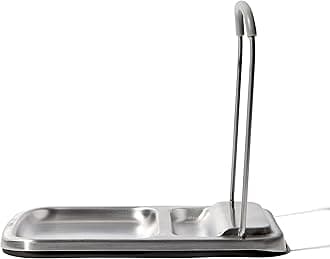 OXO 13311700 Spoon Rest with Lid Holder, Stainless Steel