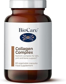 BioCare Collagen Complex - Vitamin C & Zinc with Marine Collagen, Hyaluronic Acid & Rosehip Powder - Skin, Joint and Bone Support - 60 Capsules