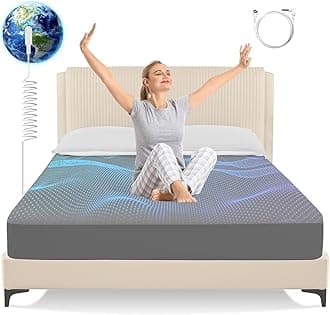 Grounding Sheets Queen Size,Earth Grounded Fitted Bed Sheet 5% Pure Silver Fiber + 95% Organic Cotton, Bed Grounding Kit with grounding Cord for Improved Sleep & Wellness(Dark Gray,80"x60"x15")