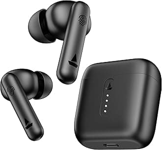 boAt Airdopes 141 / Airdopes 148 Bluetooth Truly Wireless in Ear Headphones with 42H Playtime,Low Latency Mode for Gaming, ENx Tech, IWP, IPX4 Water Resistance, Smooth Touch Controls (Bold Black)