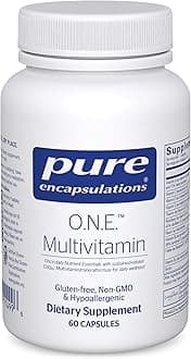 O.N.E. Multivitamin - Once Daily Multivitamin with Antioxidant Complex Metafolin, CoQ10, and Lutein to Support Vision, Cognitive Function, and Cellular Health* - 60 Capsules