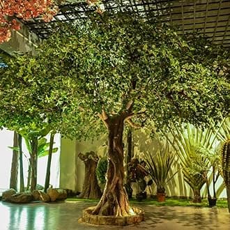 Fake Tree Simulation Tree Indoor Simulation Green Plant Large Banyan Tree Shopping Mall Hotel Floor Landscape Landscaping Atmosphere Decorative Tree 6m