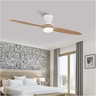 Village Industrial Wooden Ceiling Fan with Lights Wood Ceiling Fans Without Light Decorative Ceiling Light Fan Lamp (Color : D, Size : 180-240V)