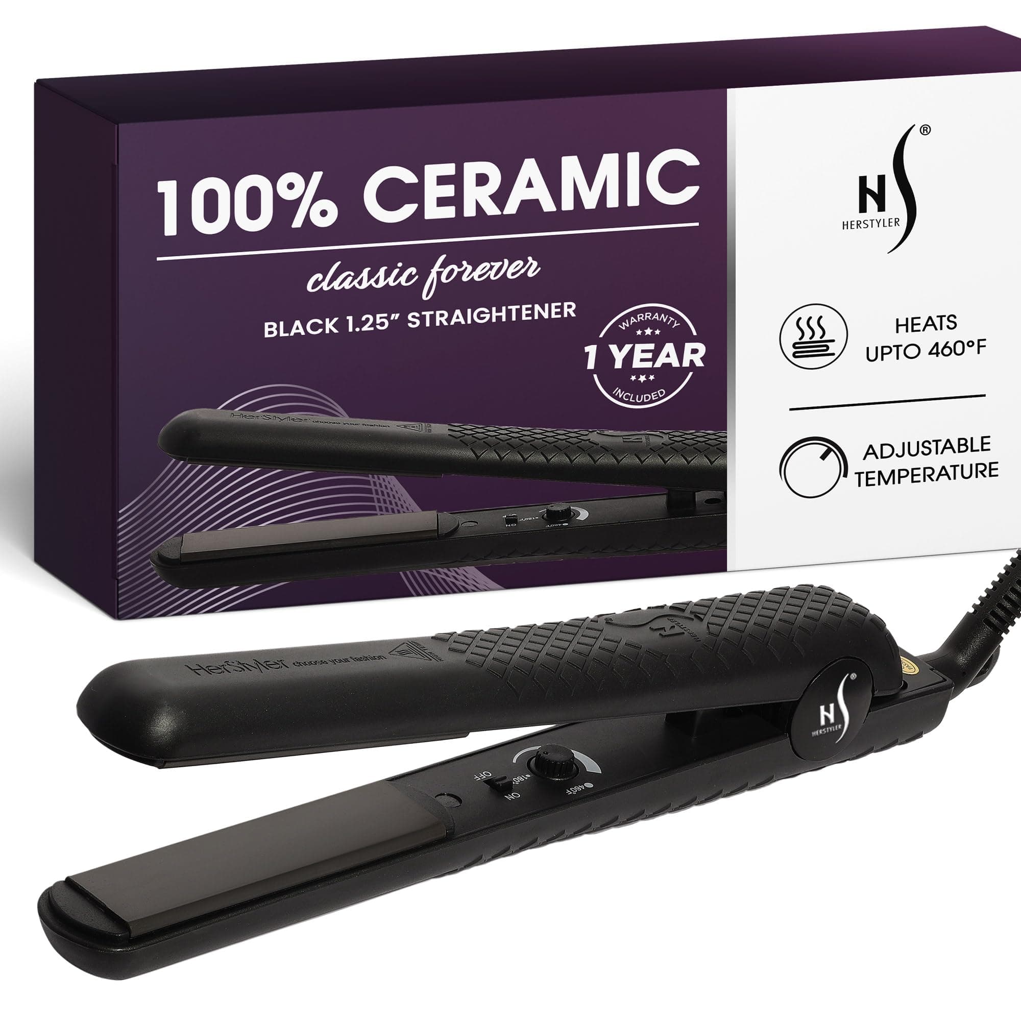 Herstyler Classic Forever Ceramic Flat Iron