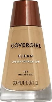 Clean Makeup Foundation Medium Light 135, 1 oz (packaging may vary)