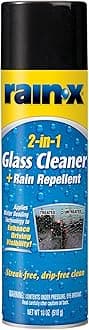 Rain-X 2-in-1 Glass Cleaner with Rain Repellent Aerosol | 510 ML | Pack of 1 | Streak-Free Automotive Glass Cleaner | Enhances Visibility | Repels Rain, Sleet, Snow, Ice | Easy Spray & Wipe