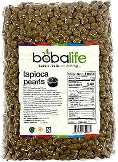 Bobalife Tapioca Pearls 3kg – Bubble Tea Boba Pearls for Milk Tea, Iced Drinks & Desserts – Chewy Taiwanese Style, Vegan & Gluten Free
