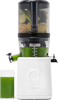 Nama J2 Cold Press Juicer – Self Feeding for Hands-Free Operation with Wide Mouth Hopper for Whole Recipe Loading, Zero Waste Masticating Juicer For More Juice, Less Pulp – Easy Cleanup & Assembly