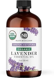 Organic Lavender Essential Oil, 100% Pure Therapeutic Grade, Premium Quality - 1 fl. Oz / 30 ml - Perfect for Aromatherapy and Relaxation