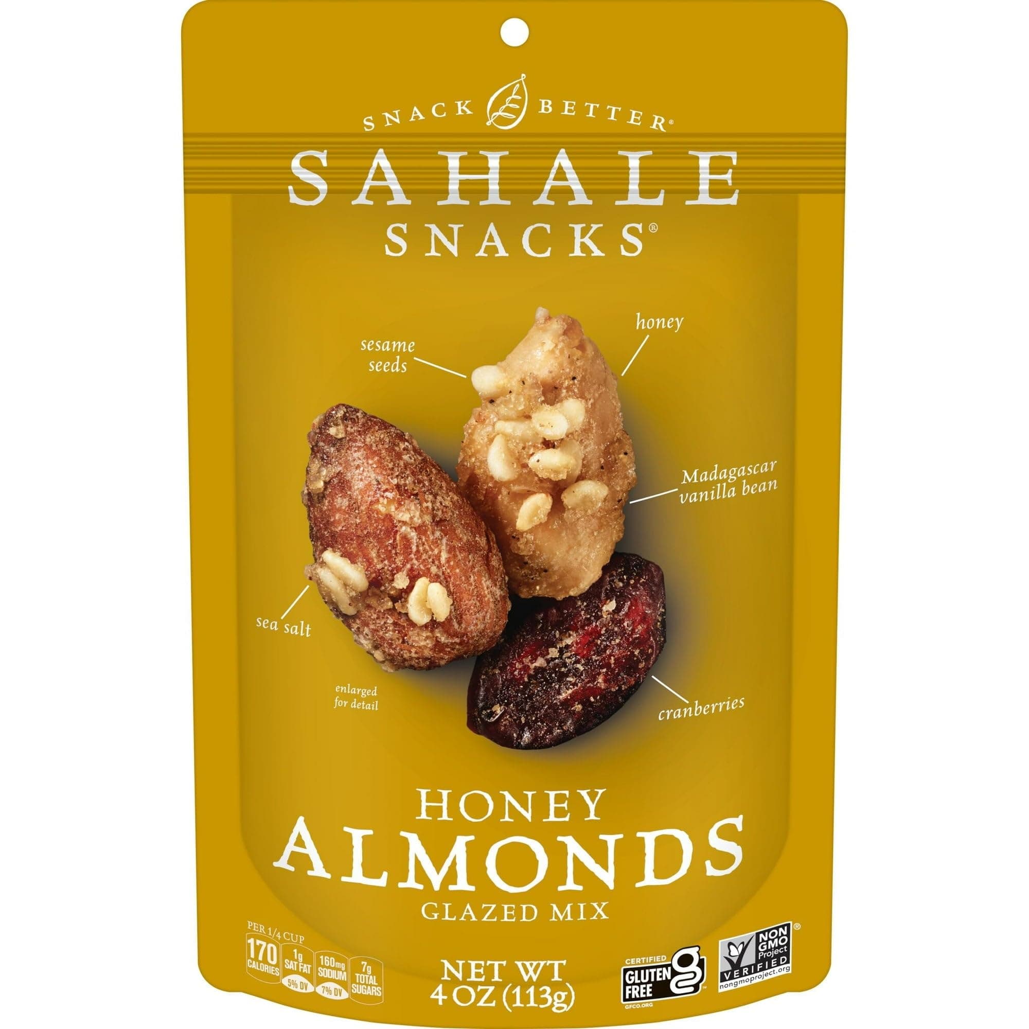 Glazed Mix, Honey Almonds, 4 Oz